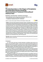 The Interdependence of the Degree of Precipitation and Dislocation Density during the Thermomechanical Treatment of Microalloyed Niobium Steel