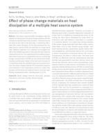 prikaz prve stranice dokumenta Effect of phase change materials on heat dissipation of a multiple heat source system
