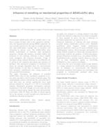 prikaz prve stranice dokumenta Influence of remelting on mechanical properties of AlSi9Cu3(Fe) alloy
